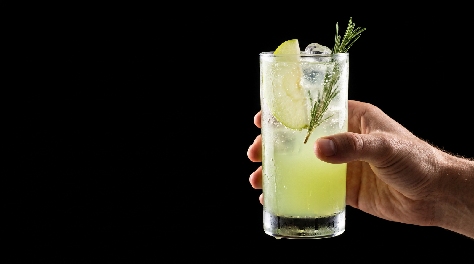 Mocktail de mere verzi cu AromaRico și rozmarin