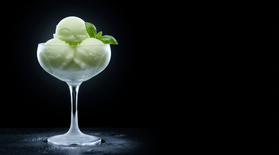 Sorbet de mere verzi cu AromaRico și busuioc